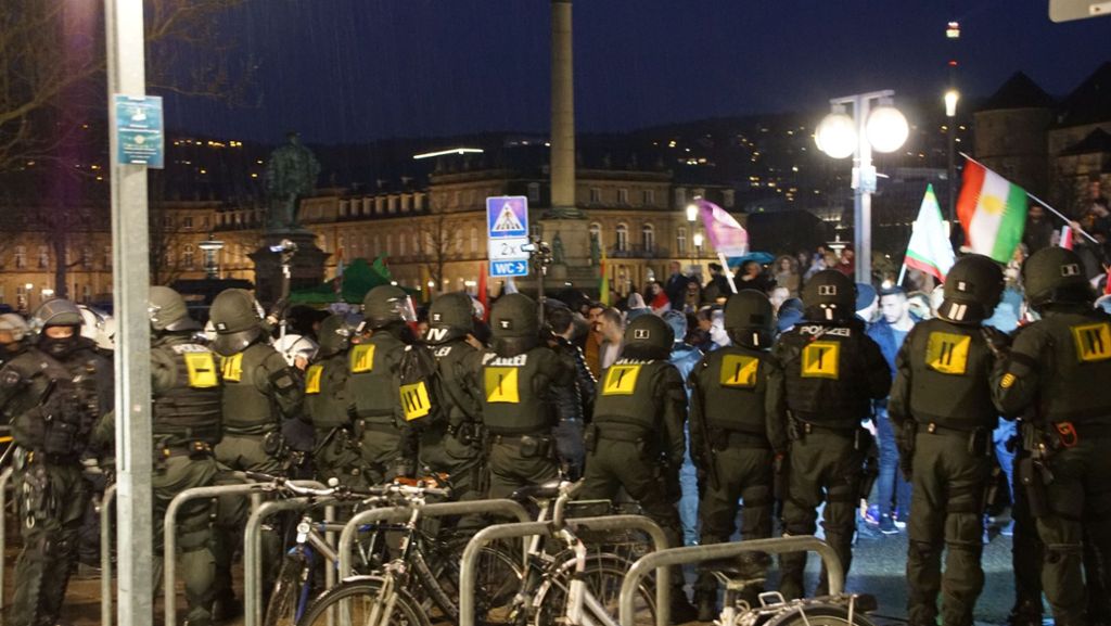 Stuttgart: Zwei Festnahmen bei Kurden-Demo