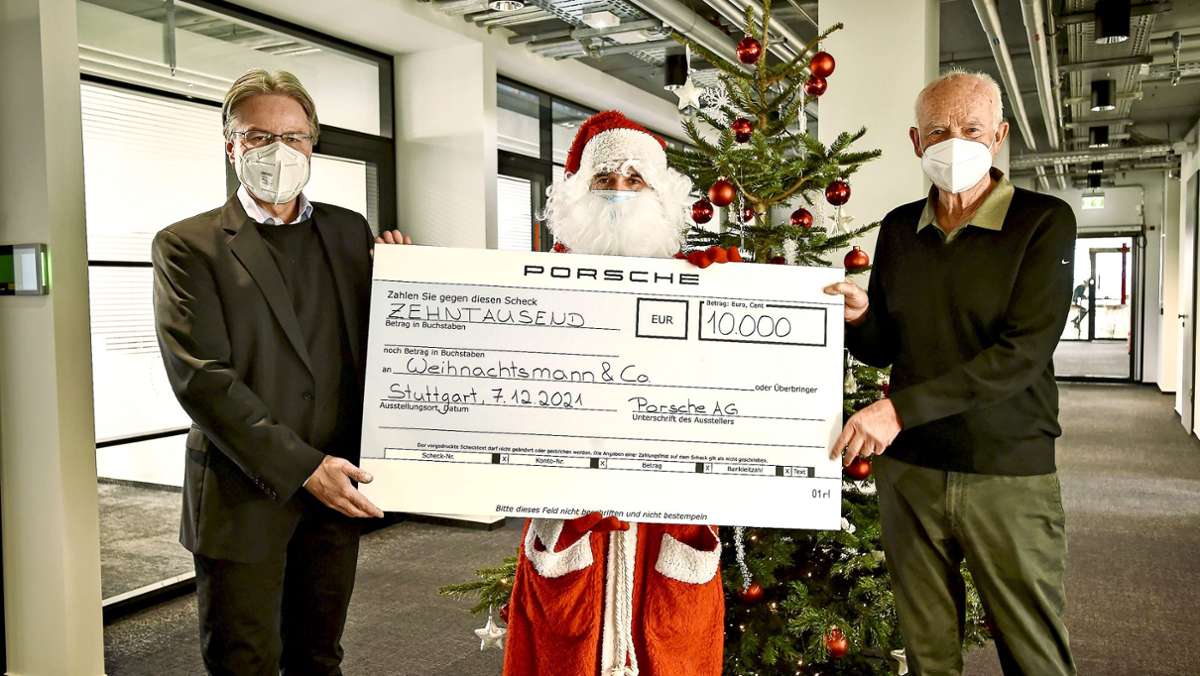  Die Spendenaktion Weihnachtsmann & Co. erhält 10 000 Euro von Porsche. Mit dem Geld sollen junge Leute im Repair-Café unterstützt werden. 