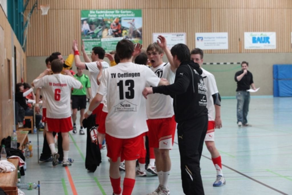 Handballspieler vom TV Oeffingen.