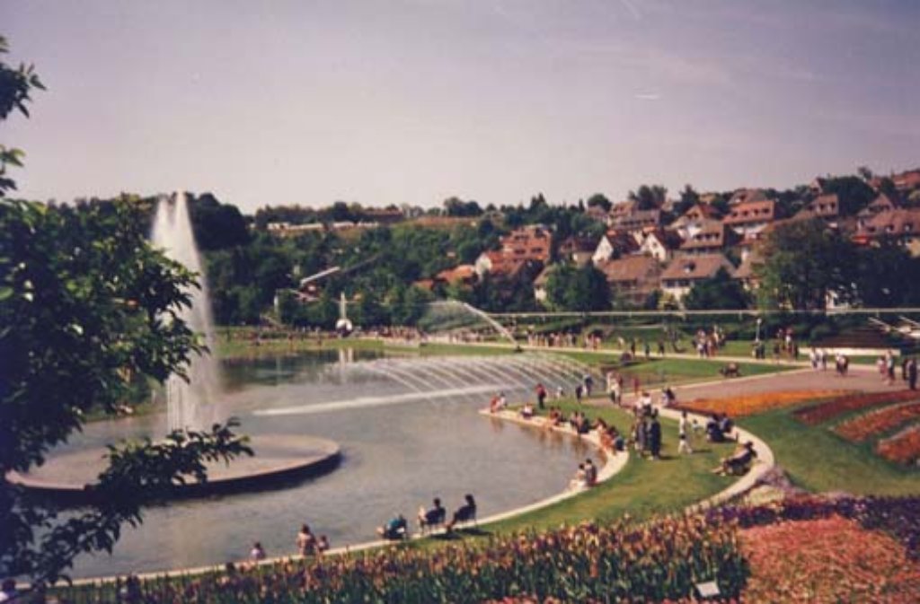 Die Internationale Gartenbauausstellung (IGA) auf dem Stuttgarter Killesberg im Jahr 1993.