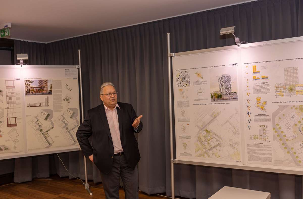 BBG-Geschäftsführer Rainer Ganske erläutert das Projekt.