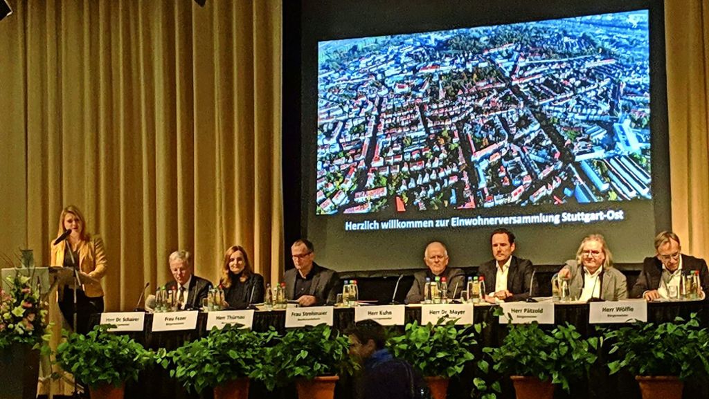 Einwohnerversammlung in Stuttgart-Ost: Straßen und Wege werden ab 2019 öfter gereinigt