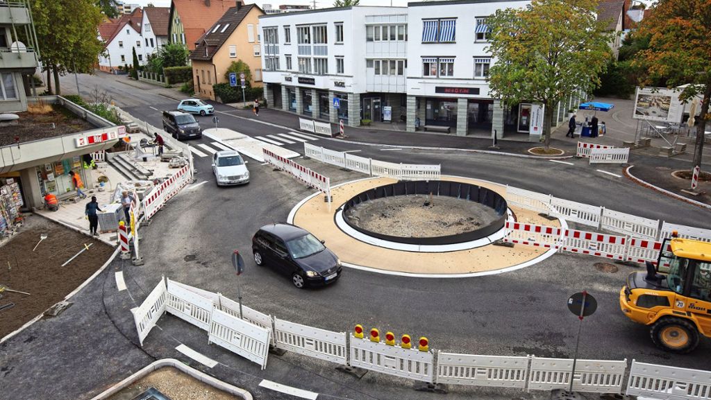 Ostfildern-Nellingen: Der Verkehr kreiselt früher als vermutet
