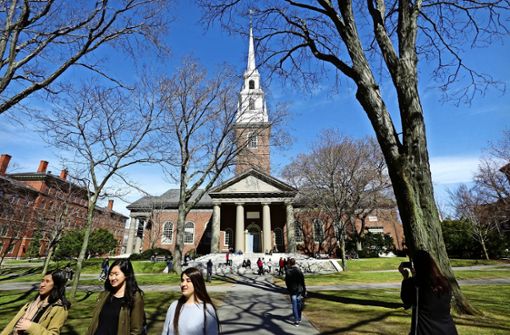 Begehrte Kaderschmiede: Blick auf den Campus von Harvard Foto: AP