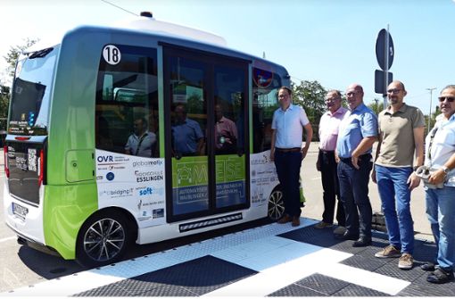 Klein und kompakt: der autonom fahrende Minibus namens Ameise Foto: Stadt Waiblingen