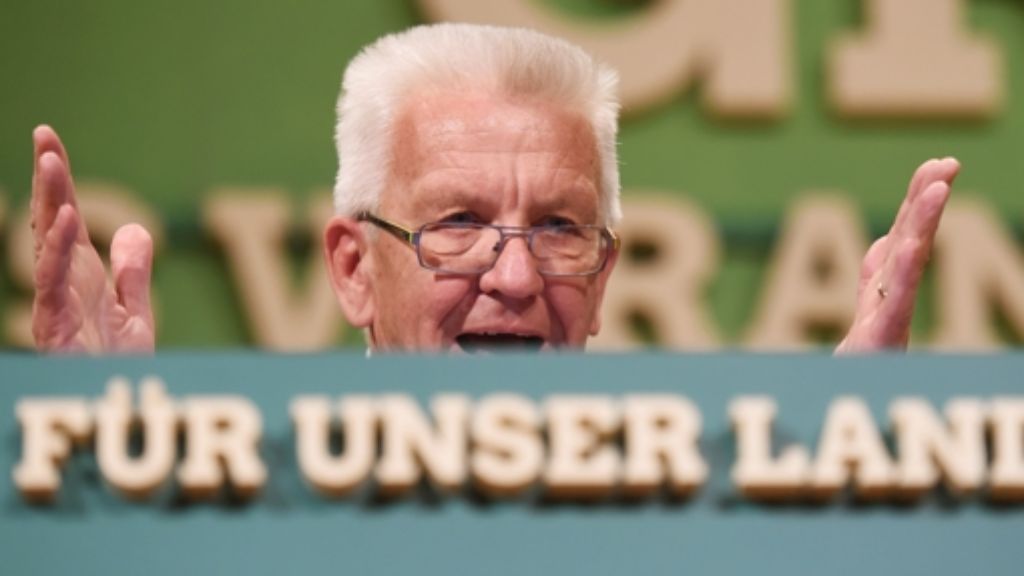Grünen-Parteitag in Pforzheim: Kretschmann mit fast 97 Prozent zum grünen Spitzenkandidaten gewählt