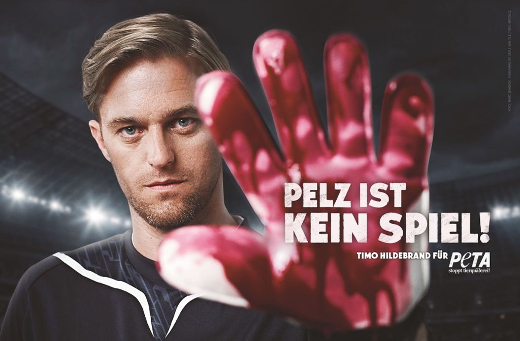 Der ehemalige VfB-Torwart Timo Hildebrand ist einer von vielen Prominenten, die für Peta werben.