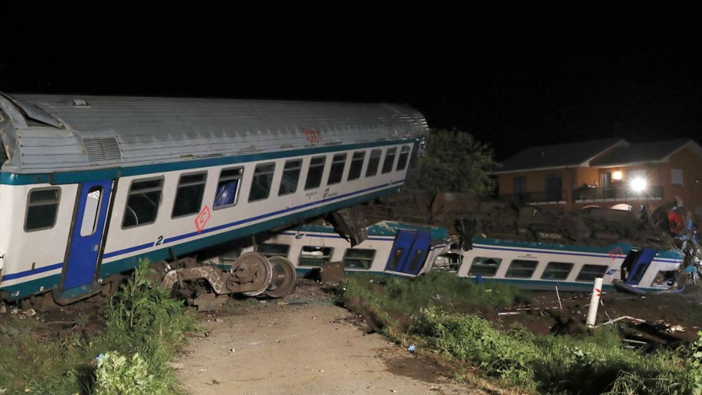 Italien: Zwei Tote und rund 20 Verletzte bei Zugunglück