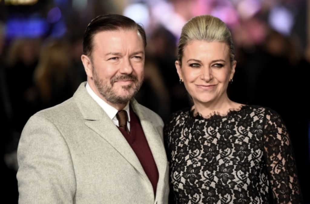 Ricky Gervais und seine Frau Jane Fallon