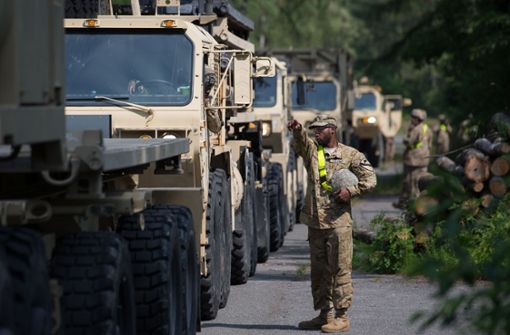 Truppen der US-Armee in Deutschland. Foto: dpa/Friso Gentsch