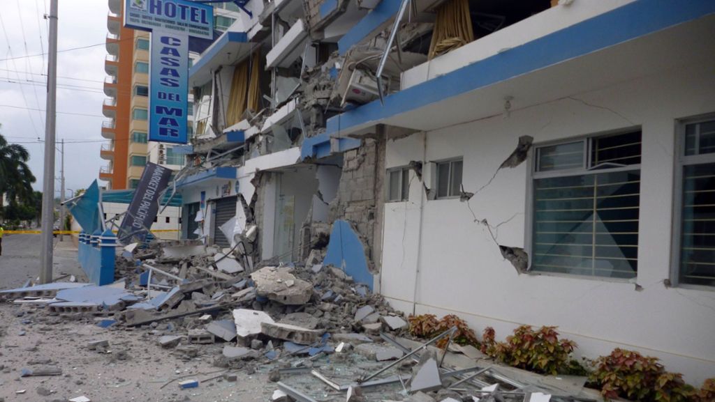 Erdbeben in Ecuador: Tote und Dutzende Verletzte in Urlaubsregion