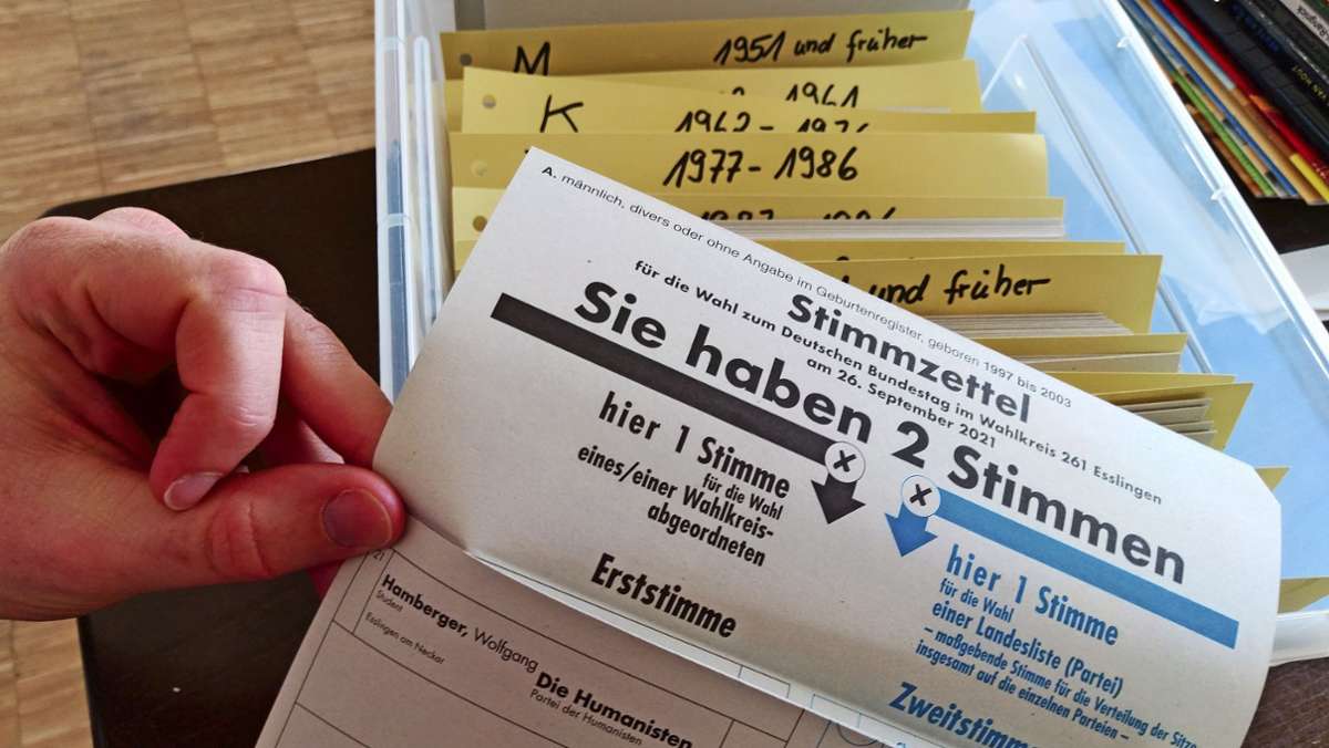  Im Wahllokal im Reichenbacher Kindergarten Steinäcker war am Sonntag zur Bundestagswahl viel los: Mehr Menschen als zuvor setzten ihre Kreuze. Der Wahlbezirk wurde zudem für die repräsentative Wahlstatistik ausgewählt. 