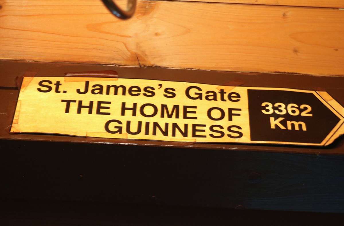 Das Kultbier Guinness gibt es natürlich auch.
