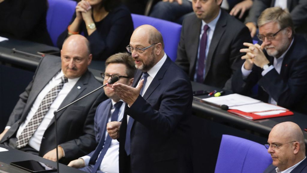 Generalaussprache im Bundestag: Schulz attackiert AfD-Fraktionschef Gauland