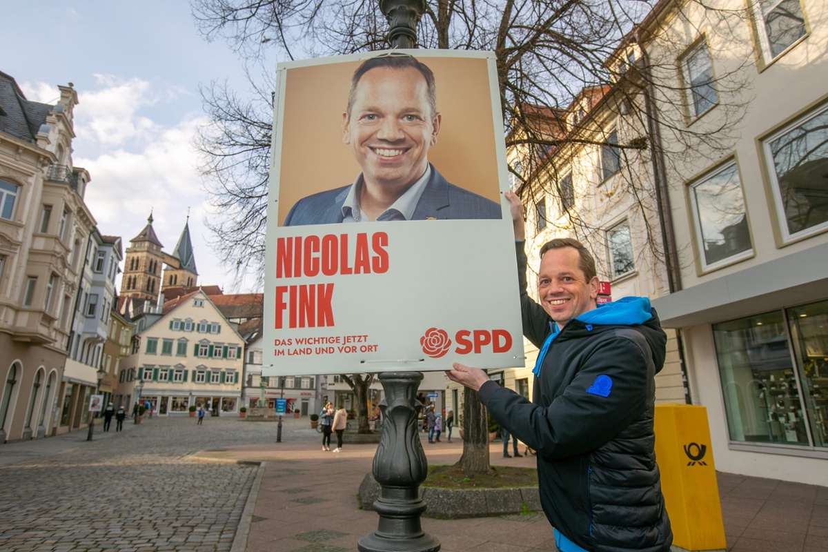 Nicolas Fink (SPD) lag im Wahlkreis Esslingen deutlich über dem Landesdurchschnitt.
