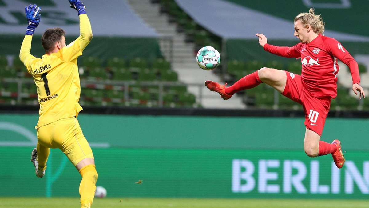  RB Leipzig hat zum zweiten Mal nach 2019 das Endspiel im DFB-Pokal erreicht. Die Sachsen gewannen am Freitagabend im Halbfinale bei Werder Bremen nach torlosen 90 Minuten noch 2:1 nach Verlängerung. 