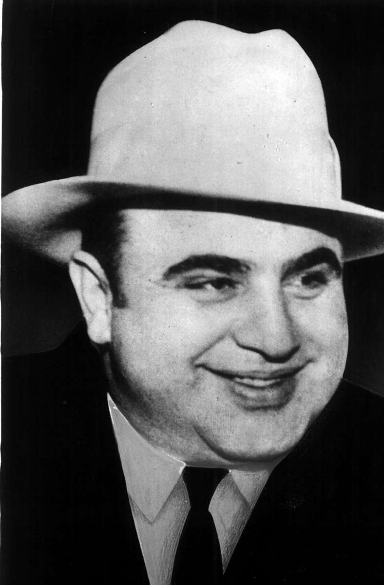 So sah der Gansterboss Al Capone aus.