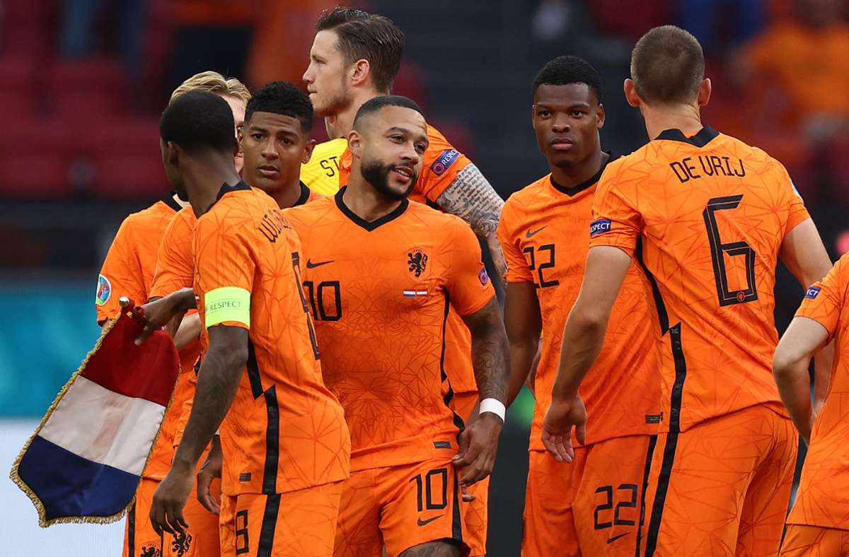 Große Freude bei „Oranje“ – die Niederlande steht im Achtelfinale. Foto: AFP/DEAN MOUHTAROPOULOS