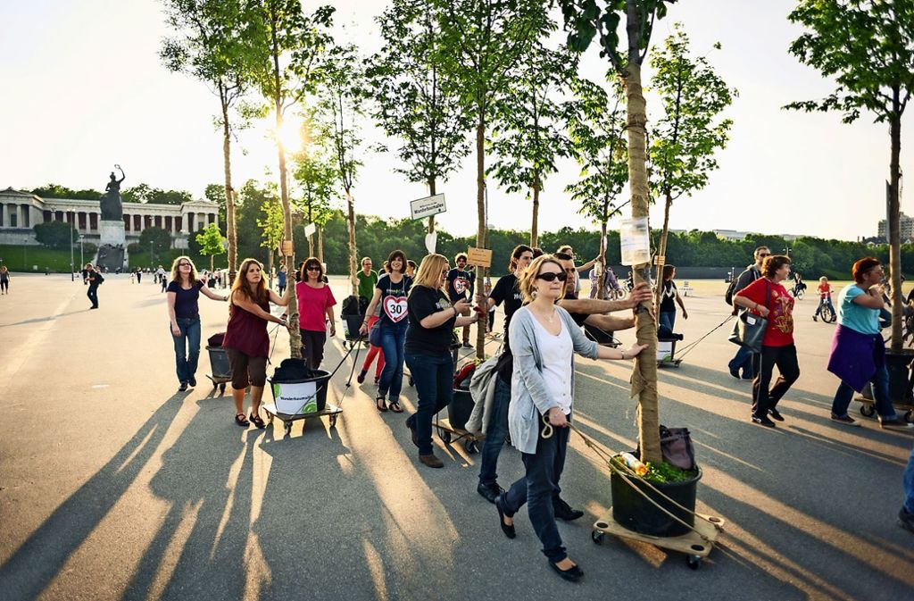 Die Idee der Wanderbaumallee stammt aus München. Foto: Green City e.V.