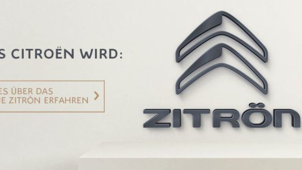 Werbe-Gag: Citroën benennt sich den Deutschen zuliebe in „Zitrön“ um