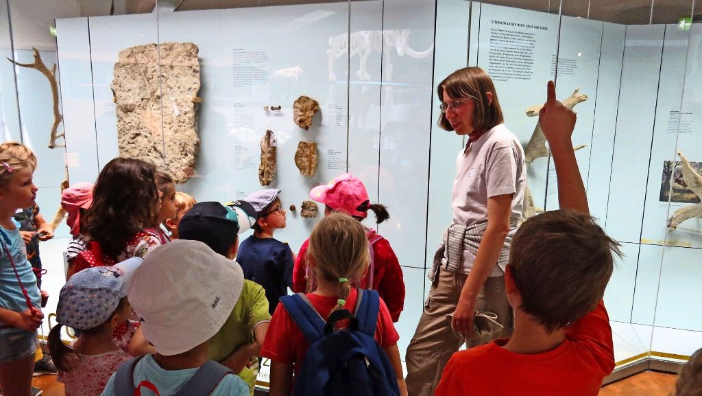  Im Museum am Löwentor tauchen Kinder in längst vergangene Zeiten ein. Wir waren mit ihnen auf dem Weg in die Vergangenheit. 