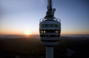 Sonnenaufgang auf dem Fernsehturm