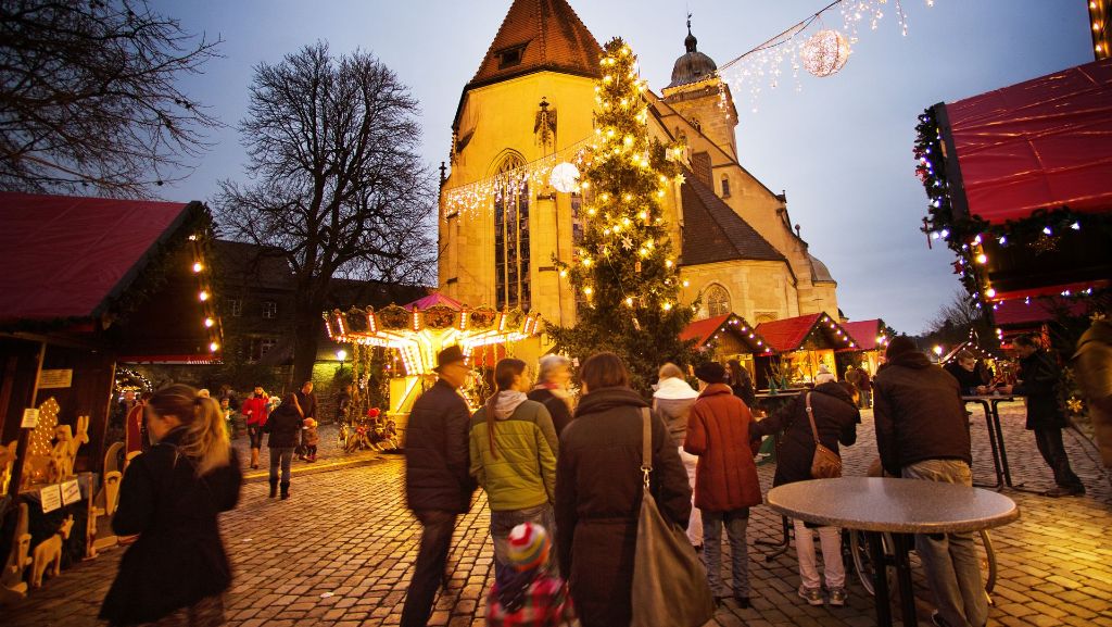 Weihnachtsmärkte rund um Esslingen: Kurzer Budenzauber in kleinen Orten