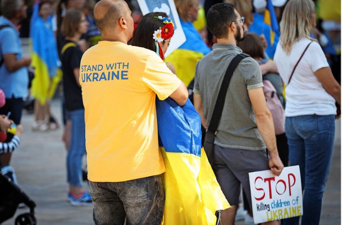 Heftige Kritik an Minister bei Ukraine-Demo
