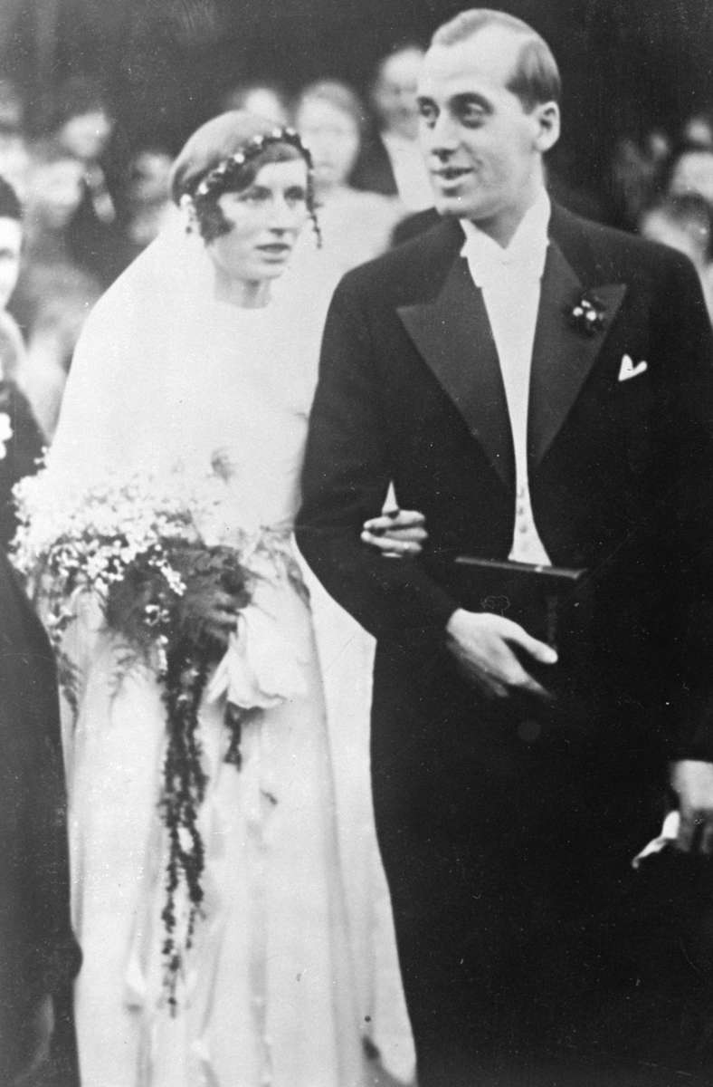 Hilde Sperling, hier bei ihrer Hochzeit, gewann die French Open dreimal nacheinander unter nationalsozialistischer Flagge: und zwar von 1935 bis 1937.