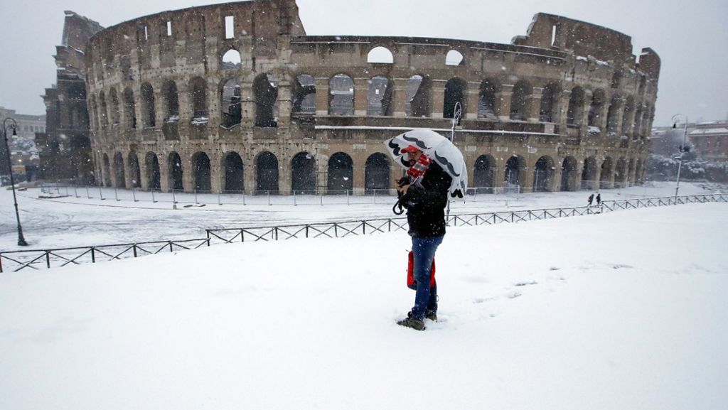 Schnee in Rom: Schulen und Kindergärten bleiben geschlossen