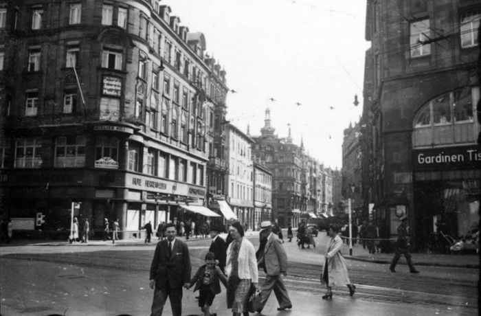 Stuttgart 1942: Die Tübinger Straße ohne Gentrifizierung und Paulinenbrücke