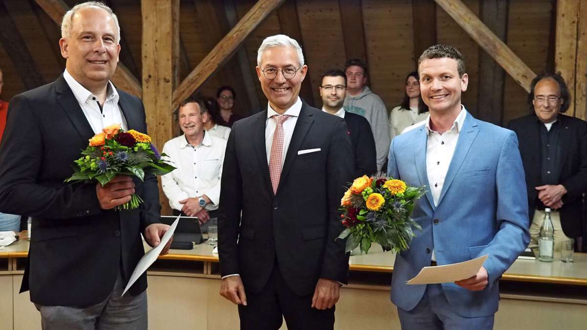 Neue Verwaltungsspitze für Neuhausen: Zwei Beigeordnete für die Fildergemeinde
