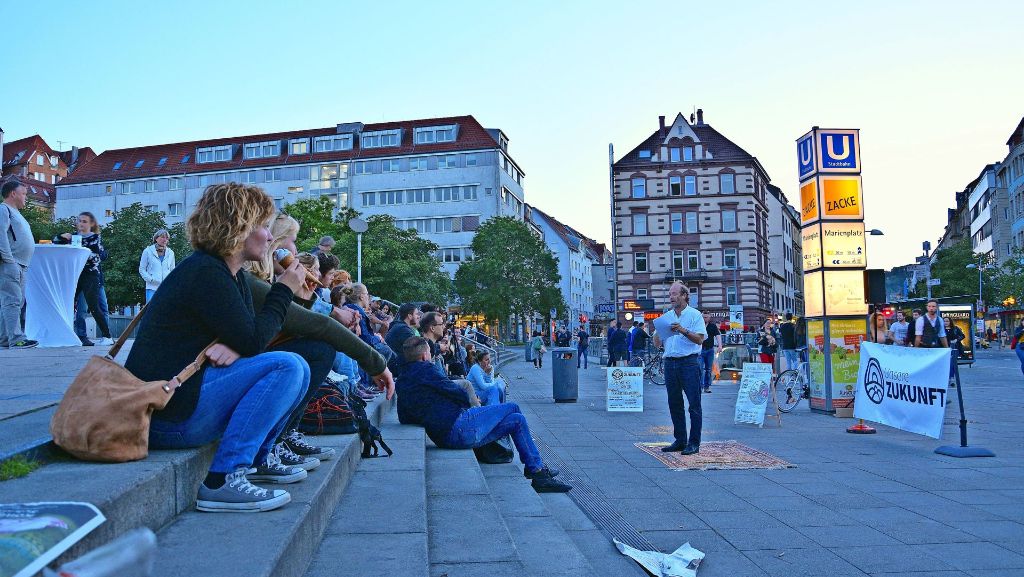Speaker’s Corner in Stuttgart-Süd: Jeder einzelne ist die Demokratie