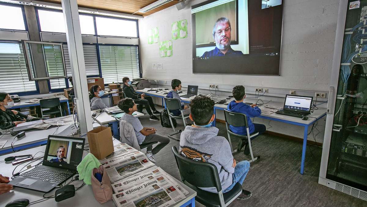 EZ-Projekt „Zeitung in der Schule“: Auf virtuellen Wegen in die Medienwelt