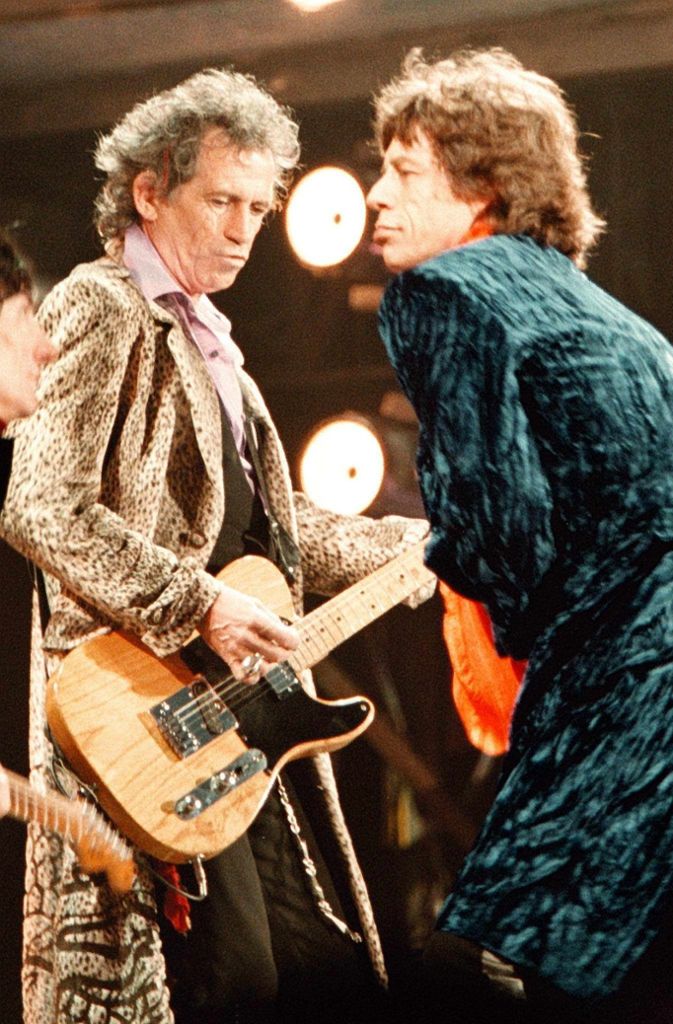 Keith Richards (links) und Mick Jagger