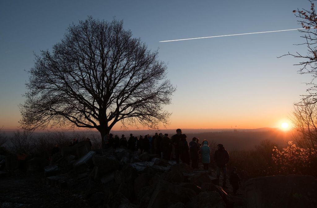Ein toller Ort für den Sonnenuntergang zu zweit: der Birkenkopf