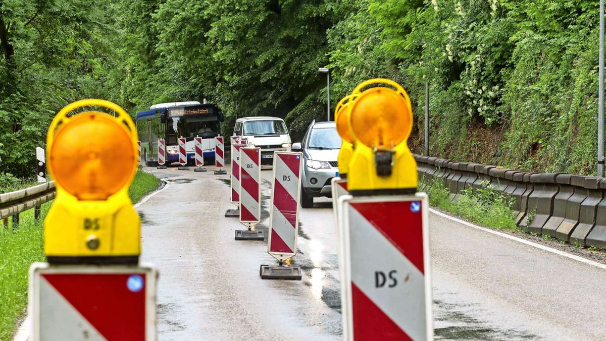 Baustelle in Leonberg: Straße   nach Höfingen  ist am Wochenende gesperrt