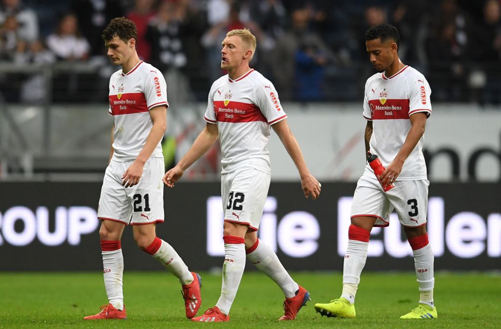 Mal wieder enttäuschte Spieler des VfB Stuttgart – auch bei Eintracht Frankfurt gab es nichts zu holen.