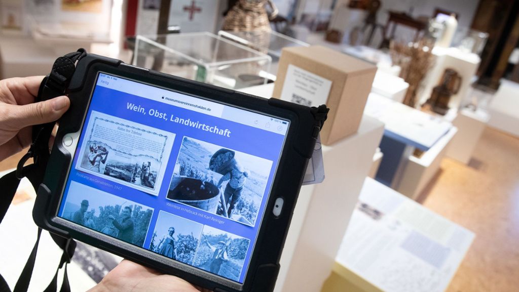  Mit Technik durch die Geschichte: Im Museum Remshalden wird die Ausstellung zur Ortsgeschichte seit einigen Monaten durch Tablets ergänzt. Noch wird das Angebot eher zögerlich wahrgenommen 