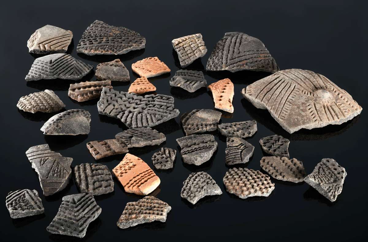 Was diese Keramik-Fragmente wohl mal waren?