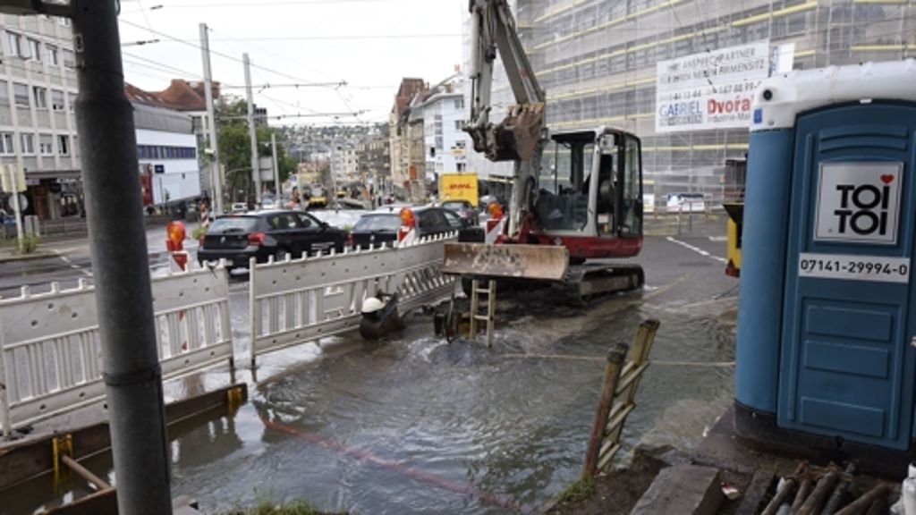 Wasserrohrbrüche in Stuttgart: Netzbetreiber bleibt gelassen