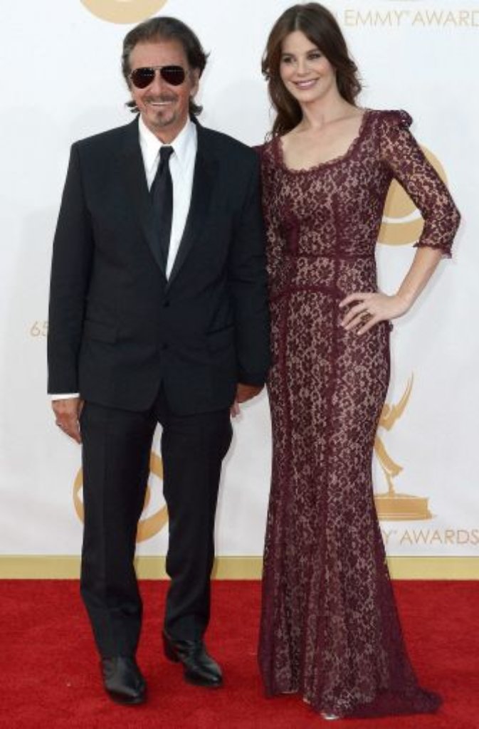 Der US-Schauspieler Al Pacino (links) und seine Freundin Lucila Sola
