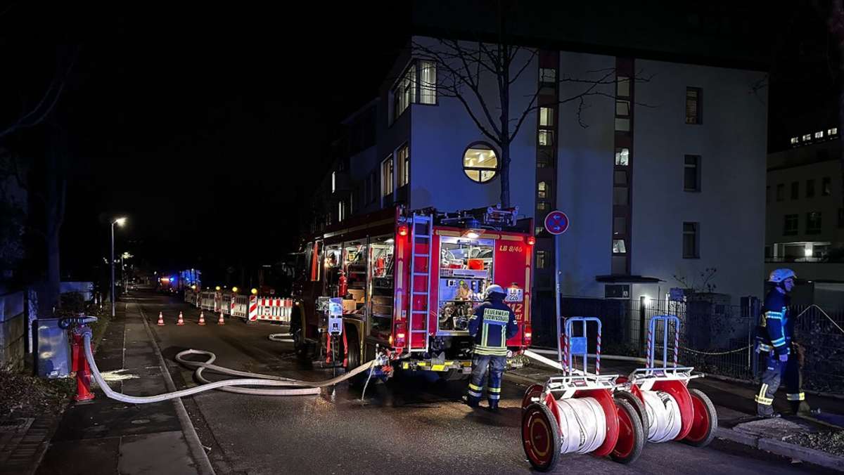 Ludwigsburg: Brand in der Psychiatrie – fünf Menschen leicht verletzt