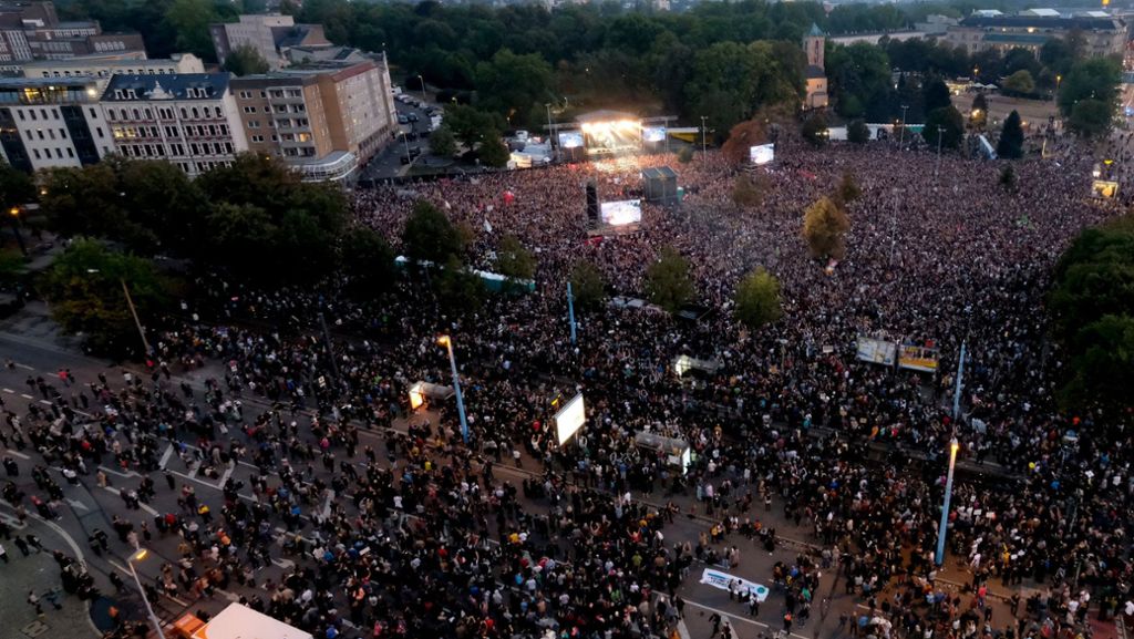 #wirsindmehr: Fast eine Million Aufrufe für Livestream von Konzert in Chemnitz