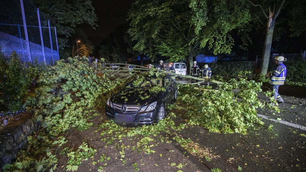 Unwetter in Region Stuttgart: Heftige Sommergewitter richten große Schäden an