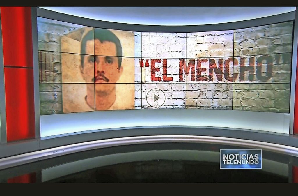 Der Screenshot einer Fernsehsendung zeigt den gefährlichsten Mann Mexikos: „El Mencho“ ist der Kampfname des Drogenbosses Nemesio Oseguera Cervantes Foto: Noticias Telemundo