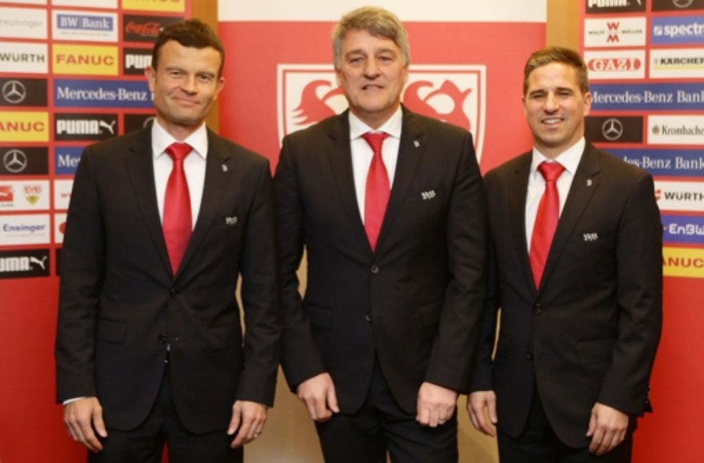 Aufsteiger: Jochen Röttgermann (l.) und Stefan Heim (r.) werden von Bernd Wahler ins VfB-Vorstandsteam geholt.