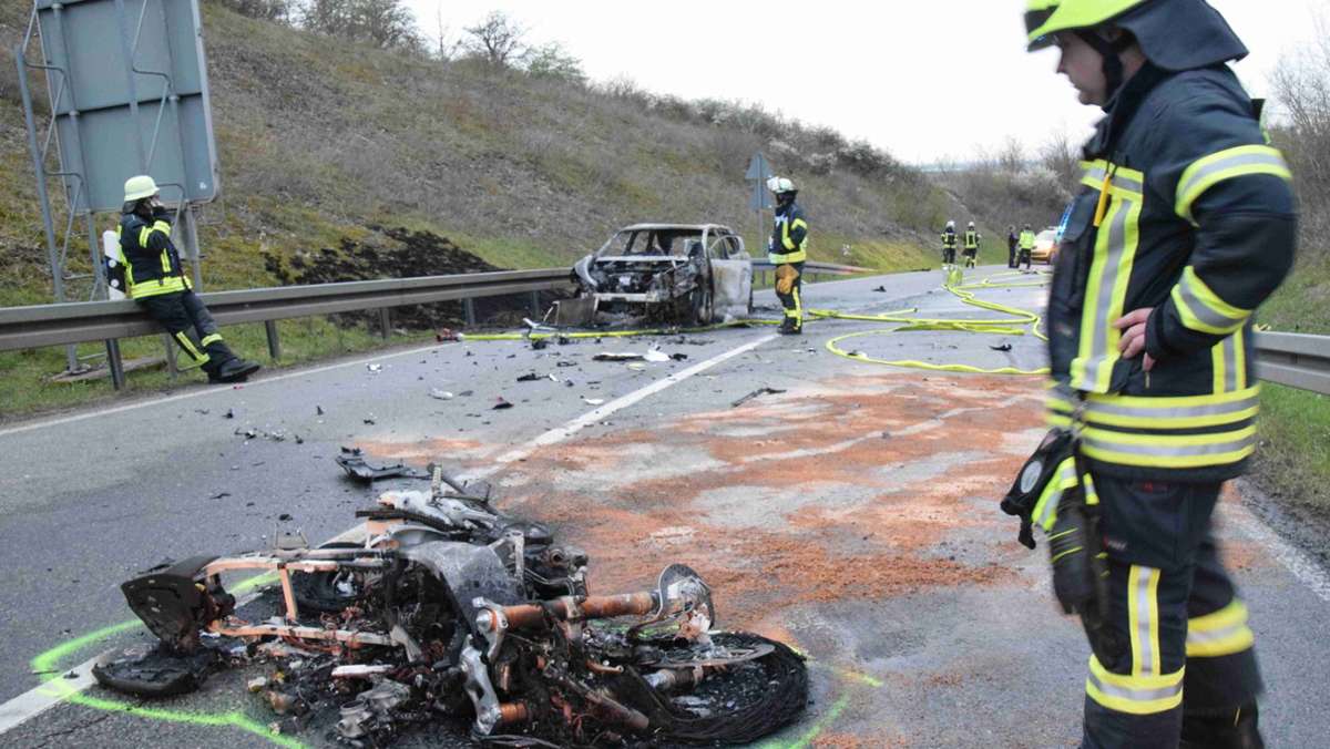 Leimen im Rhein-Neckar-Kreis: 24-jähriger Motorradfahrer stirbt bei Unfall