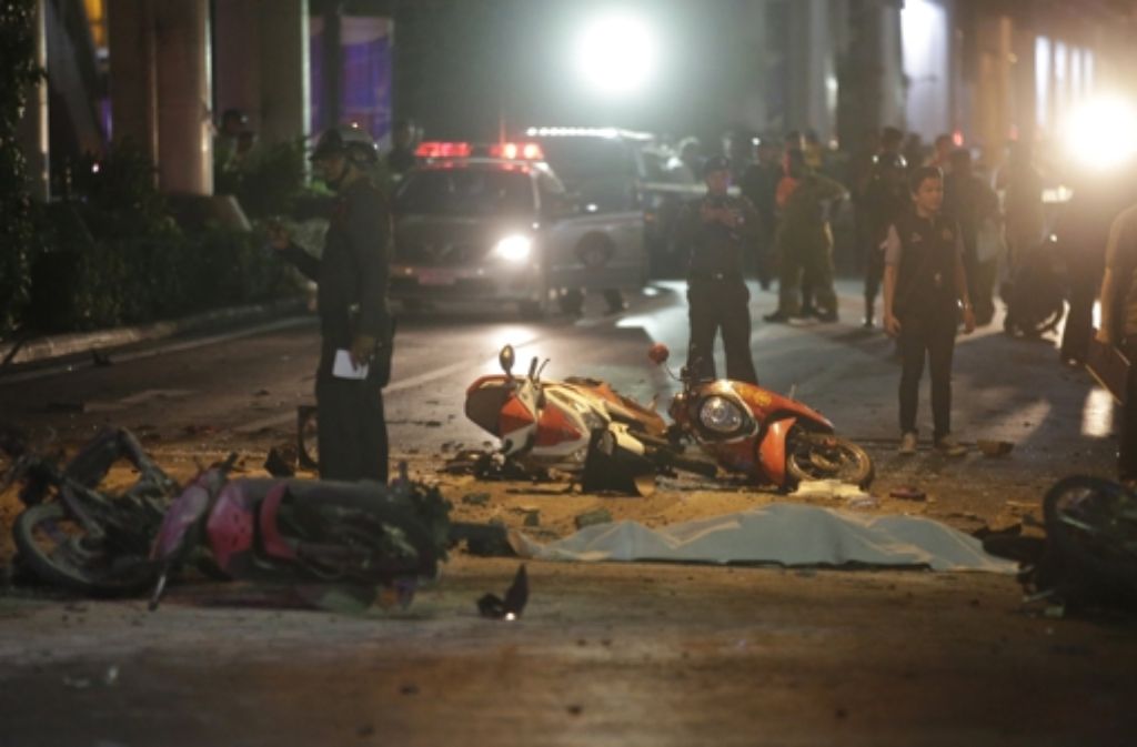 Spuren der Zerstörung in Bangkok.