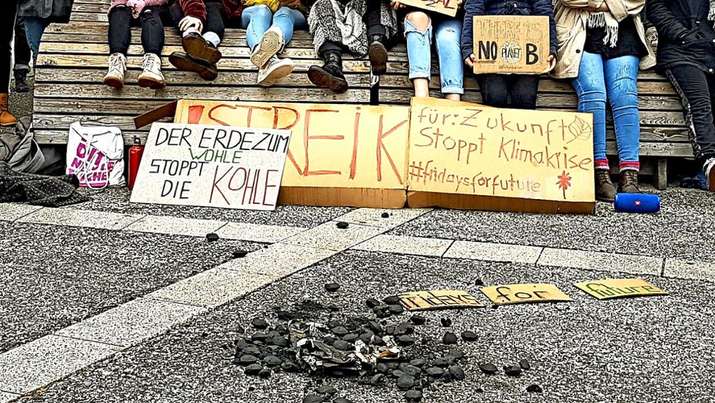 Göppinger Rathaus: Schüler schwänzen für den Klimaschutz